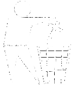 throwing a cross into a waste bin